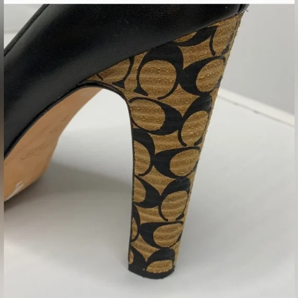 COACH Black Leather Pumps - Picture 4 of 6